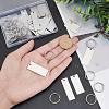 Unicraftale DIY Stamping Blank Tag Keychain Making Kit STAS-UN0039-58-2