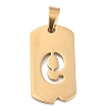 Ion Plating(IP) 304 Stainless Steel Pendants STAS-O127-D09-2