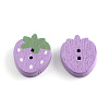 2-Hole Printed Wooden Buttons BUTT-R032-032-2