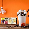 100Pcs 10 Colors Halloween Theme Plastic Bakeware Bag OPP-YW0001-05-6