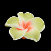 Handmade Polymer Clay 3D Flower Plumeria Beads CLAY-Q192-15mm-13-1