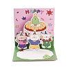 Square 3D Pop Up Paper Greeting Card AJEW-P123-A02-1