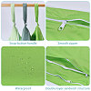3Pcs 3 Colors Cloth Makeup Storage Zipper Bags ABAG-GL0001-08-4