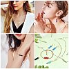 10Pcs Triple Natural Rose Quartz Round Beaded Connector Charms PALLOY-SW00003-07-7