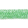 Transparent Electroplate Glass Beads Strands GLAA-F029-3mm-C24-1