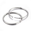 Tarnish Resistant 304 Stainless Steel Huggie Hoop Earrings EJEW-L205-02A-P-2