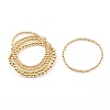 Round Brass Beaded Stretch Bracelets BJEW-JB05982-1