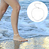 2Pcs Plastic Imitation Pearl Rice Beaded Anklets AJEW-CA0004-76S-6