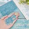 Transparent Electroplate Crushed Glass Craft GLAA-SC0001-98C-01-3