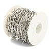 Tarnish Resistant 304 Stainless Steel Cable Chain STAS-B020-06P-3