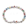 Platinum Tone Brass Micro Pave Cubic Zirconia Tennis Bracelets BJEW-B160-08P-5