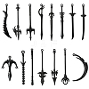 30Pcs 15 Styles Alloy Big Pendants FIND-SC0018-11-1