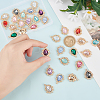   32Pcs 16 Colors Alloy Pendants FIND-PH0004-65-WH-5