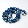 Electroplated Glass Beads EGLA-E006-11-2