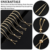 Unicraftale 6Pcs Brass Chain Link Bracelet Making TWIR-UN0001-63-5