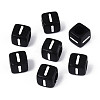 Initial Acrylic Horizontal Hole Beads OACR-ZX006-35I-1