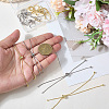 10Pcs 2 Colors Rack Plating Brass Chain Bracelet Making KK-BBC0021-96-3