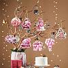 8Pcs Christmas Paper Pendant Decoration PW-WG07705-01-2