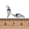 Brass Micro Pave Cubic Zirconia Pendants KK-B150-23P-3