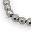 Non-Magnetic Hematite Stretch Bracelets BJEW-J101A-01-2