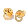 Rack Plating Brass Stud Earring Settings KK-F090-15G-01-2