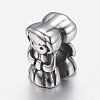 304 Stainless Steel European Beads STAS-E144-309AS-1