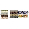 12 Rolls Chinese Style Floral Paper Decorative Paper Tapes Set STIC-H002-02C-2