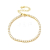 Clear Cubic Zirconia Tennis Bracelet X-BJEW-A132-02G-8