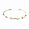 Brass Cuff Bangles BJEW-A134-02G-M-2