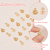 20Pcs 2 Styles Brass Charms KK-HS0015-55-4