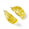 Transparent Resin Pendants RESI-P020-01P-3