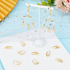 SOFPLATE 200Pcs Brass Leverback Earring Findings KK-SP0001-04G-4