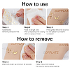 10Pcs Transfer Sticker Proof Removable Temporary Tattoos Stickers DIY-SP0003-65A-04-4