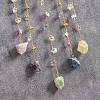 Sun Natural & Synthetic Mixed Stone Chips Hanging Suncatchers HJEW-F027-03-4