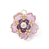 Handmade Glass Seed Beaded Sakura Pendants PALLOY-MZ00763-01-1