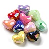 UV Plating Opaque Acrylic Beads OACR-E031-09-1