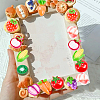 190g Opaque Resin Fruit & Vegetable Adhesive Back Cartoon Stickers RESI-SC0036-50-6