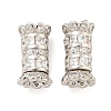 925 Sterling Silver with Rhinestone Screw Clasps STER-B005-41A-P-1