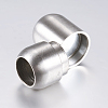 304 Stainless Steel Magnetic Clasps with Glue-in Ends STAS-F133-17P-2