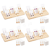 4Pcs Wooden Jewelry Earring Display Card Storage Slotted Stands ODIS-AR0001-18-1