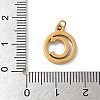 304 Stainless Steel Charms
with Jump Ring STAS-R001-02G-C-3