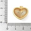 Brass Micro Pave Cubic Zirconia Pendants KK-K298-15G-G-3