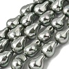 Electroplate Opaque Glass Imitation Pearl Beads Strands EGLA-K063-01D-1