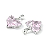 Brass Micro Pave Cubic Zirconia Charms LS-KK-L208-03P-04-3