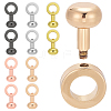 10Pcs 5 Colors Brass Clasps FIND-AR0006-61-1