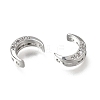 Brass Micro Pave Clear Cubic Zirconia Beads CU-CBAC809-01P-2
