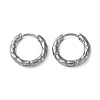 304 Stainless Steel Huggie Hoop Earrings EJEW-H111-02B-P-1