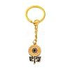 Sunflower Alloy Enamel Keychains KEYC-JKC01003-1