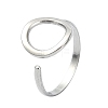 304 Stainless Steel Cuff Rings RJEW-M019-63P-1