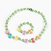 Acrylic Beads Kids Jewelry Sets SJEW-JS00988-8